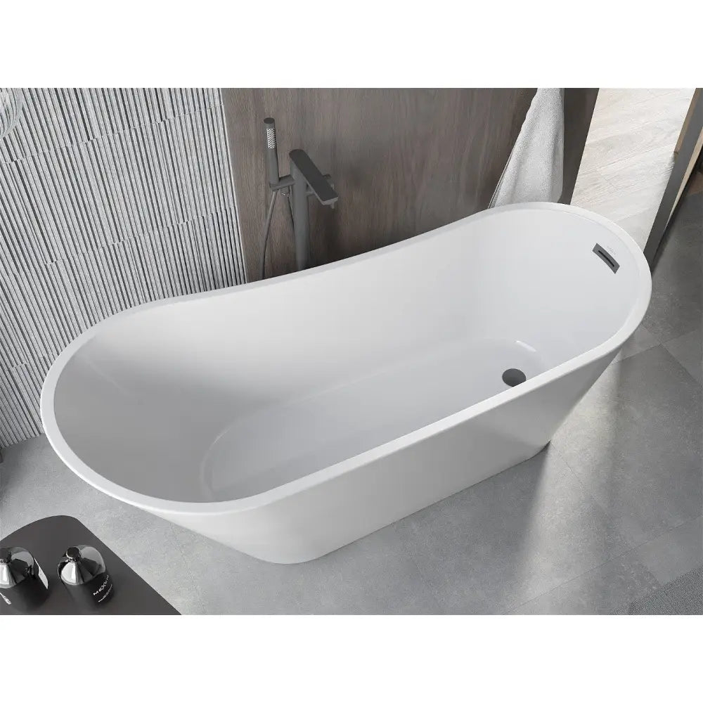 Mexen Alta Frittstående Badekar 170x75 Cm Hvit med Sort Overløp - 52141707500-b