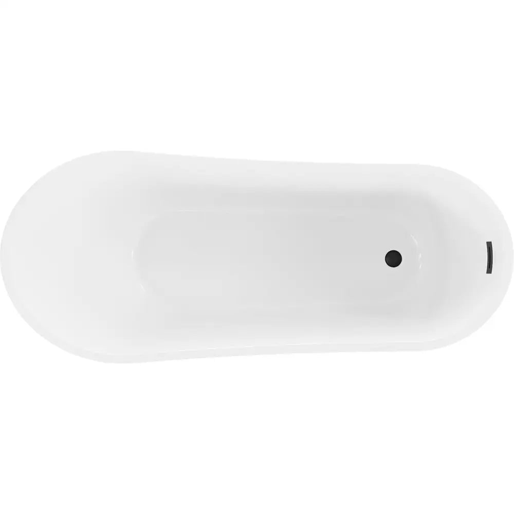 Mexen Alta Frittstående Badekar 170x75 Cm Hvit/svart Overløp Svart - 52141707575-b