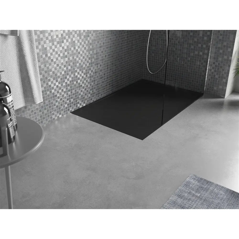 Mexen Amon Rektangulært Smc-dusjbrett 90x70 Cm Svart - 4f