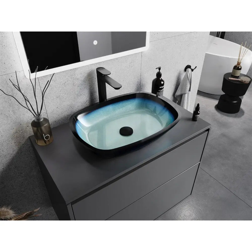 Mexen Araks Glasservant for Benkeplate 54x39 Cm Blå