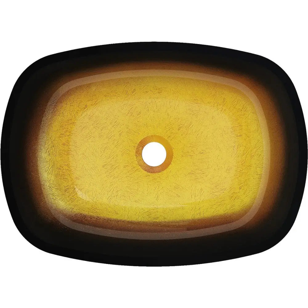 Mexen Araks Glasservant for Benkeplate 54x39 Cm Mørk Gull