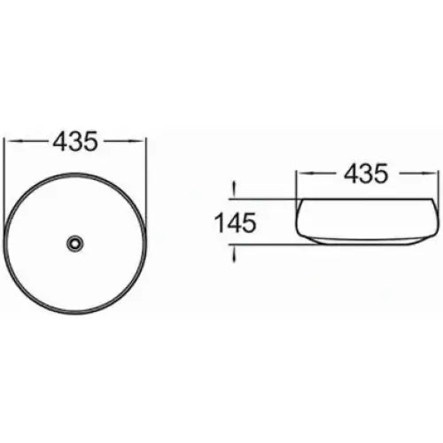 Mexen Ariana Servant på Benkeplate 43x43 Cm Sort/gull