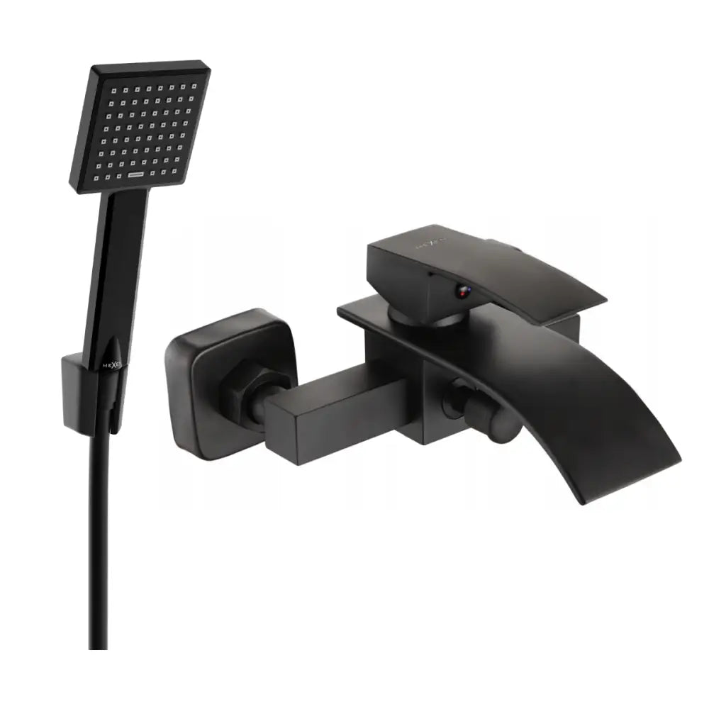 Mexen Aries R45 Badekarsbatteri med Dusjsett Svart - 74483r45