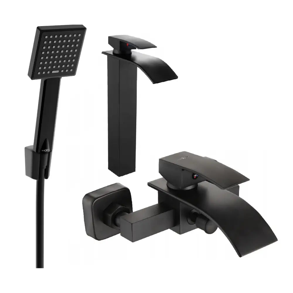 Mexen Aries R45 Badekarsett Svart - 744813r45-