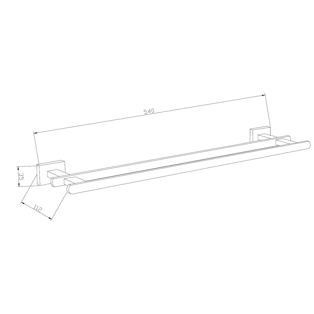 Mexen Arno Dobbel Håndklehenger Gull - 7020725