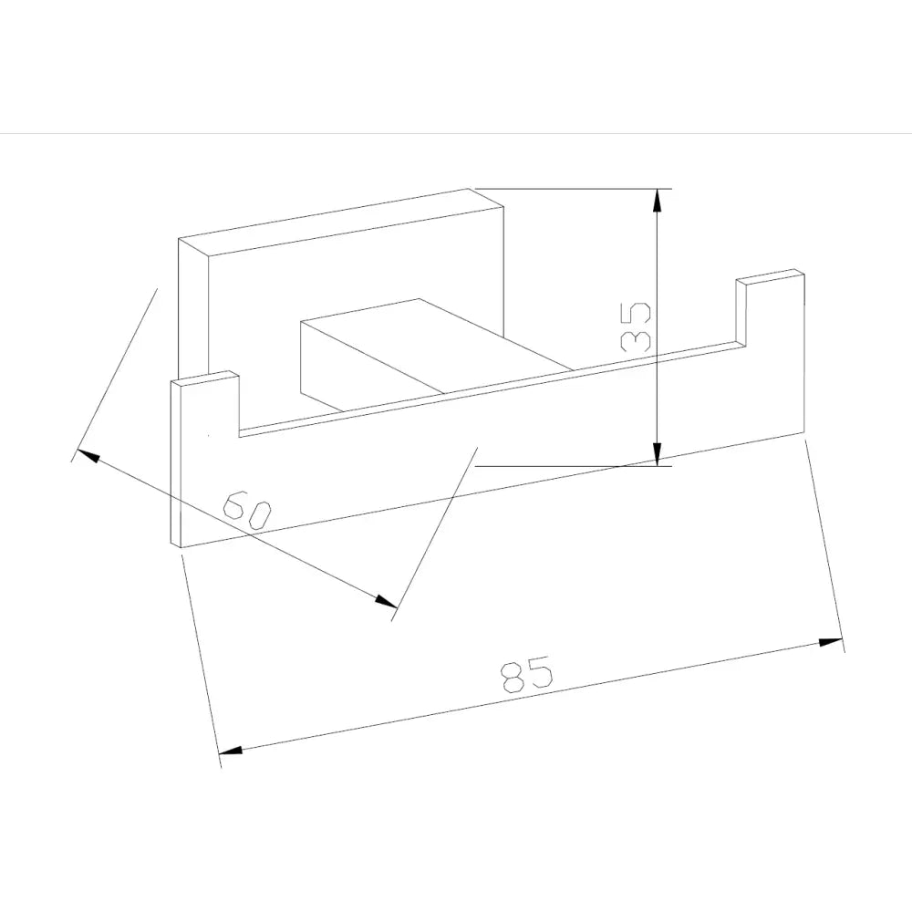 Mexen Arno Dobbel Håndklekrok Krom - 7020735