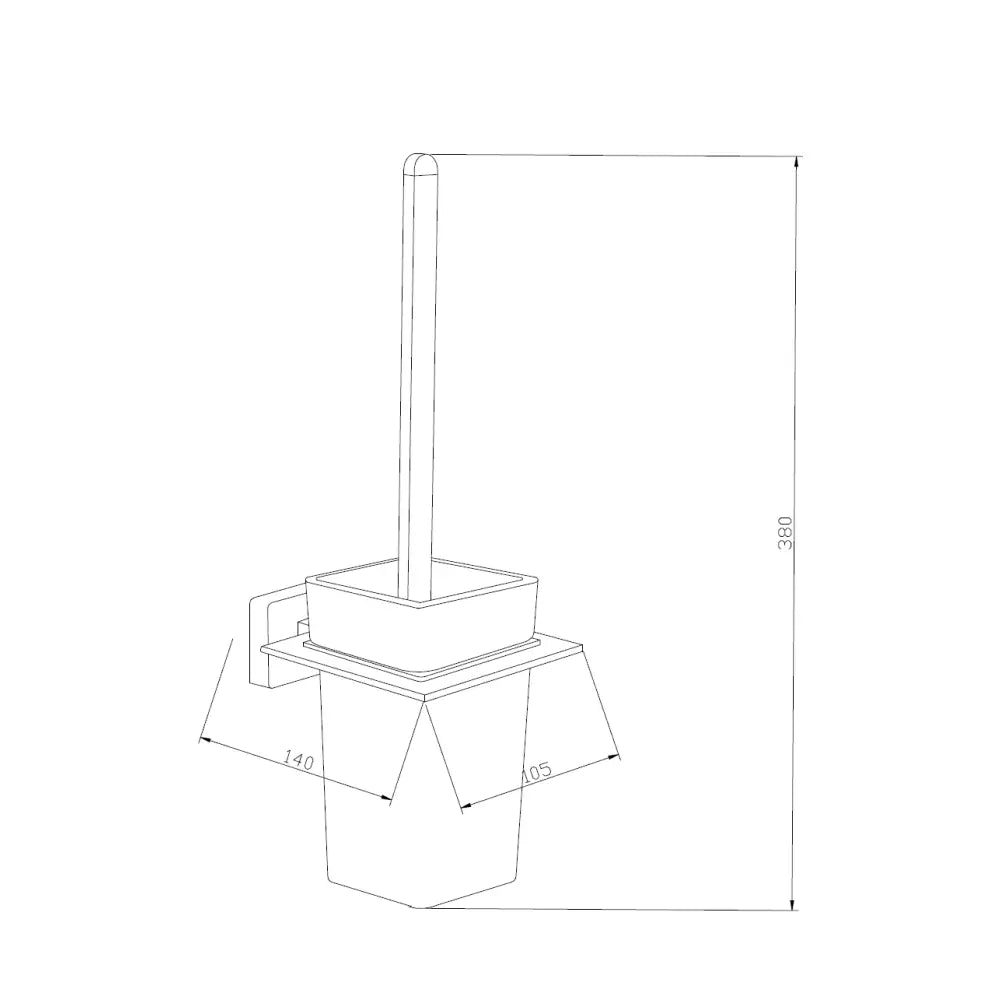 Mexen Arno Toalettbørste Hvit - 7020750