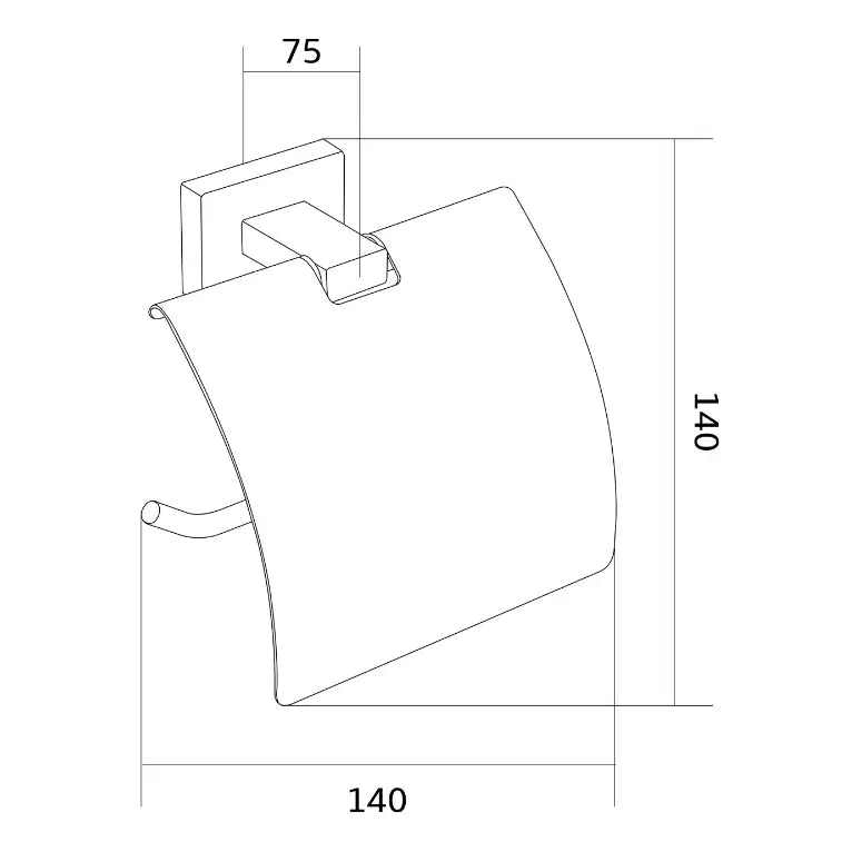 Mexen Arno Toalettpapirholder Gull - 7020733