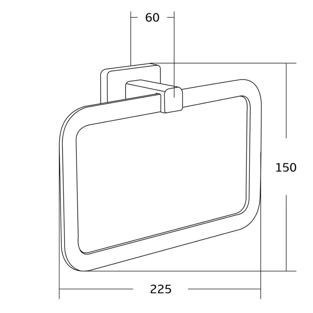 Mexen Asis Håndklehenger Krom - 7017632