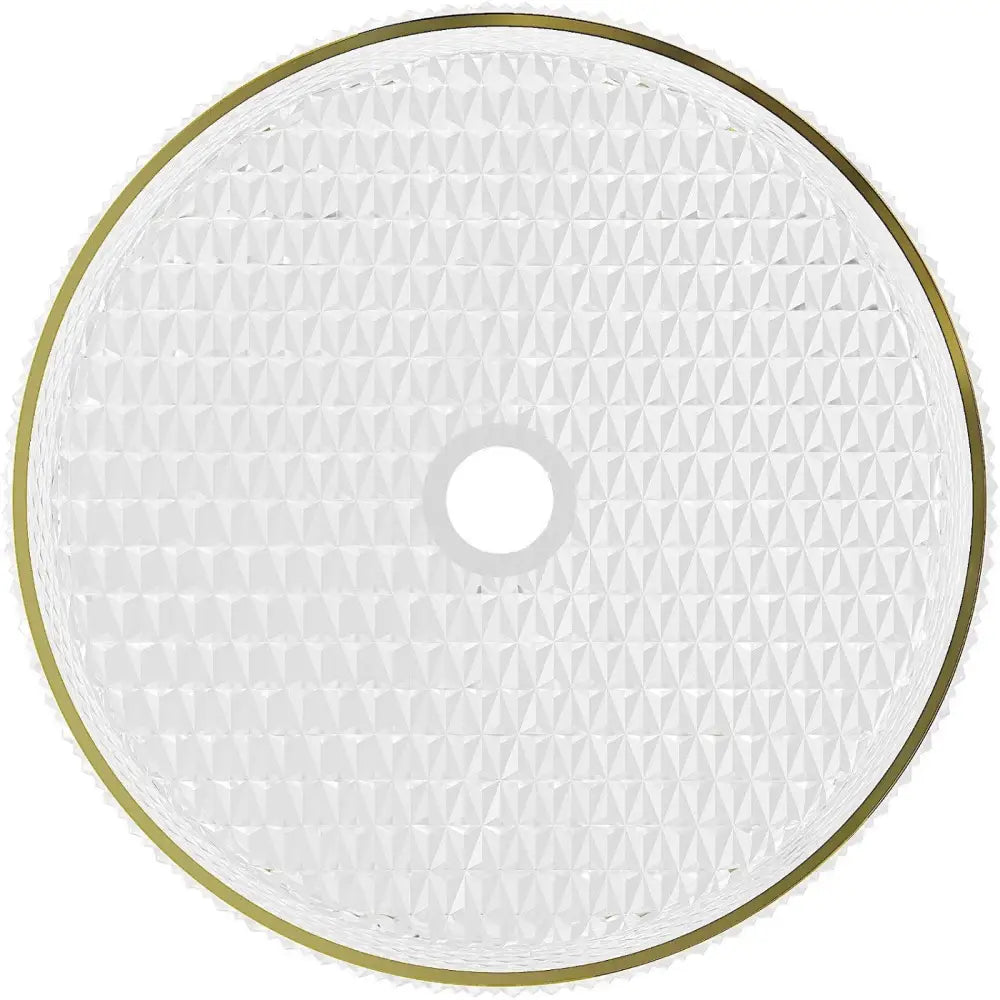 Mexen Aura Glasservant for Benkeplate 39x39 Cm Gjennomsiktig/gull