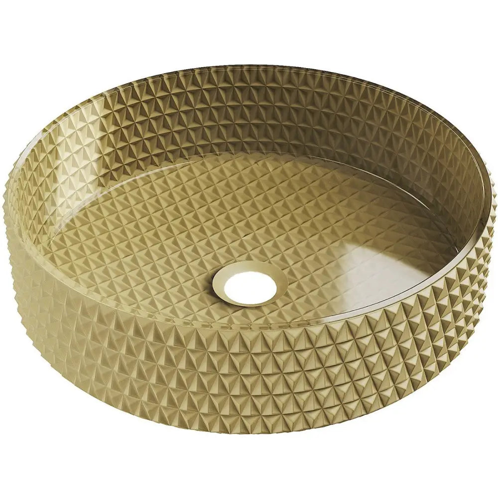 Mexen Aura Glasservant til Benkeplate 39x39 Cm Gull