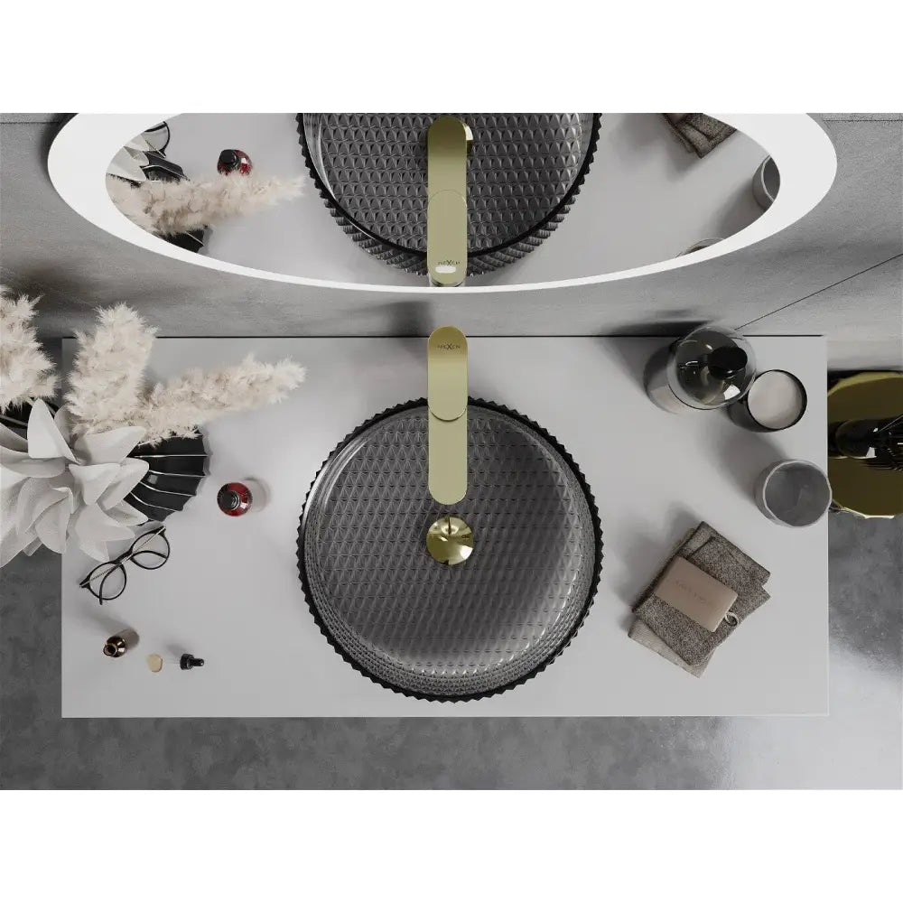 Mexen Aura Glasservant til Benkeplate 39x39 Cm Svart