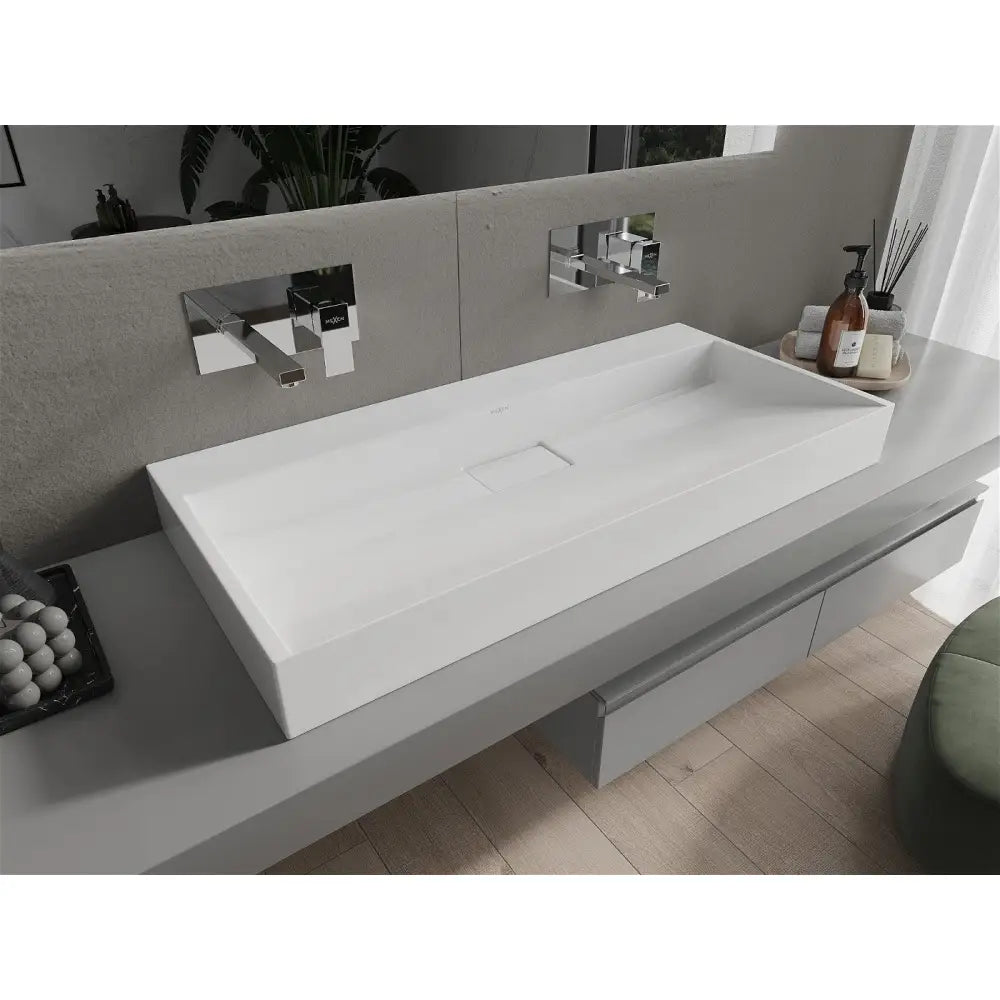 Mexen Ava Benkeplatevask i Kompositt B/o 100x46 Cm Hvit