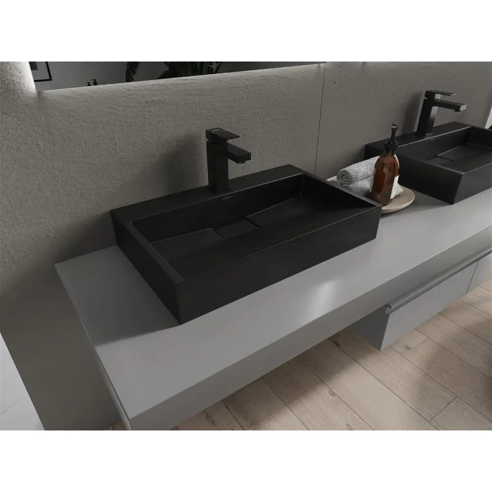 Mexen Ava Servant for Benkeplate av Kompositt 1/o 60x38 Cm Svart