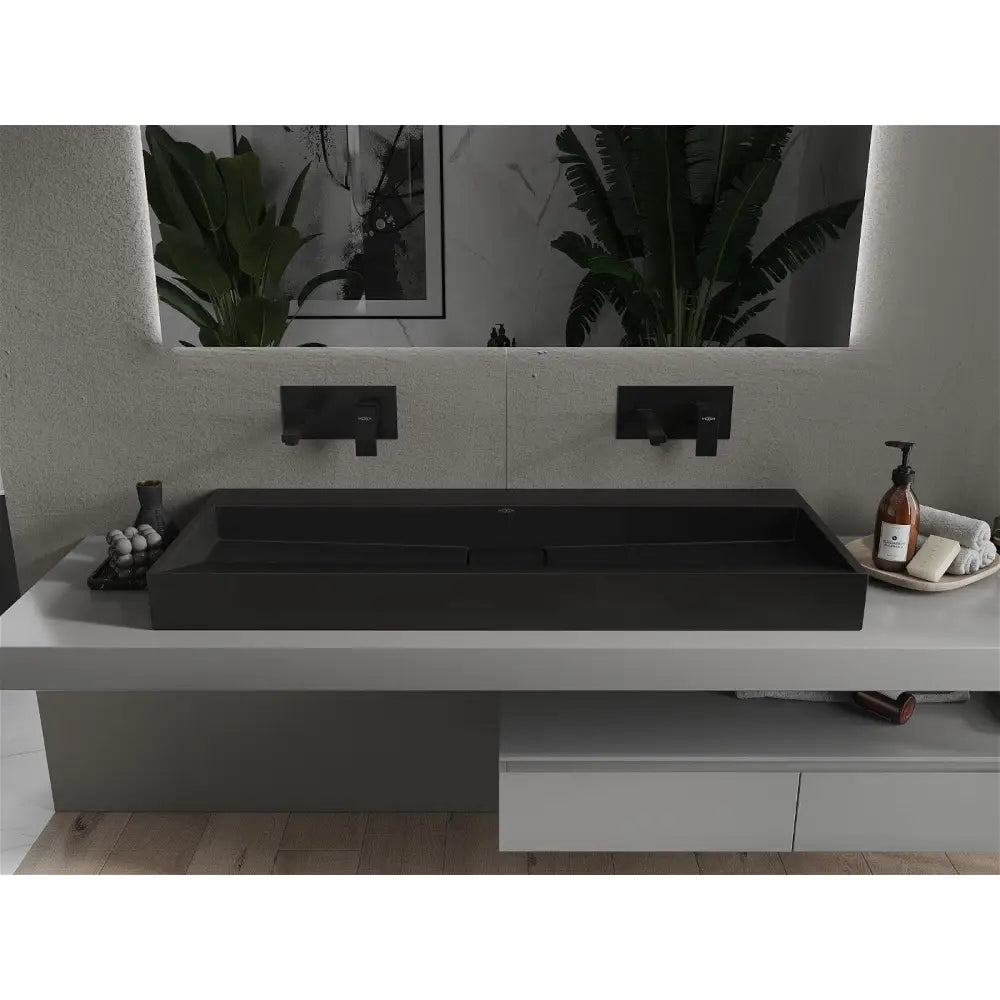 Mexen Ava Servant for Benkeplate av Kompositt B/o 120x46 Cm Svart