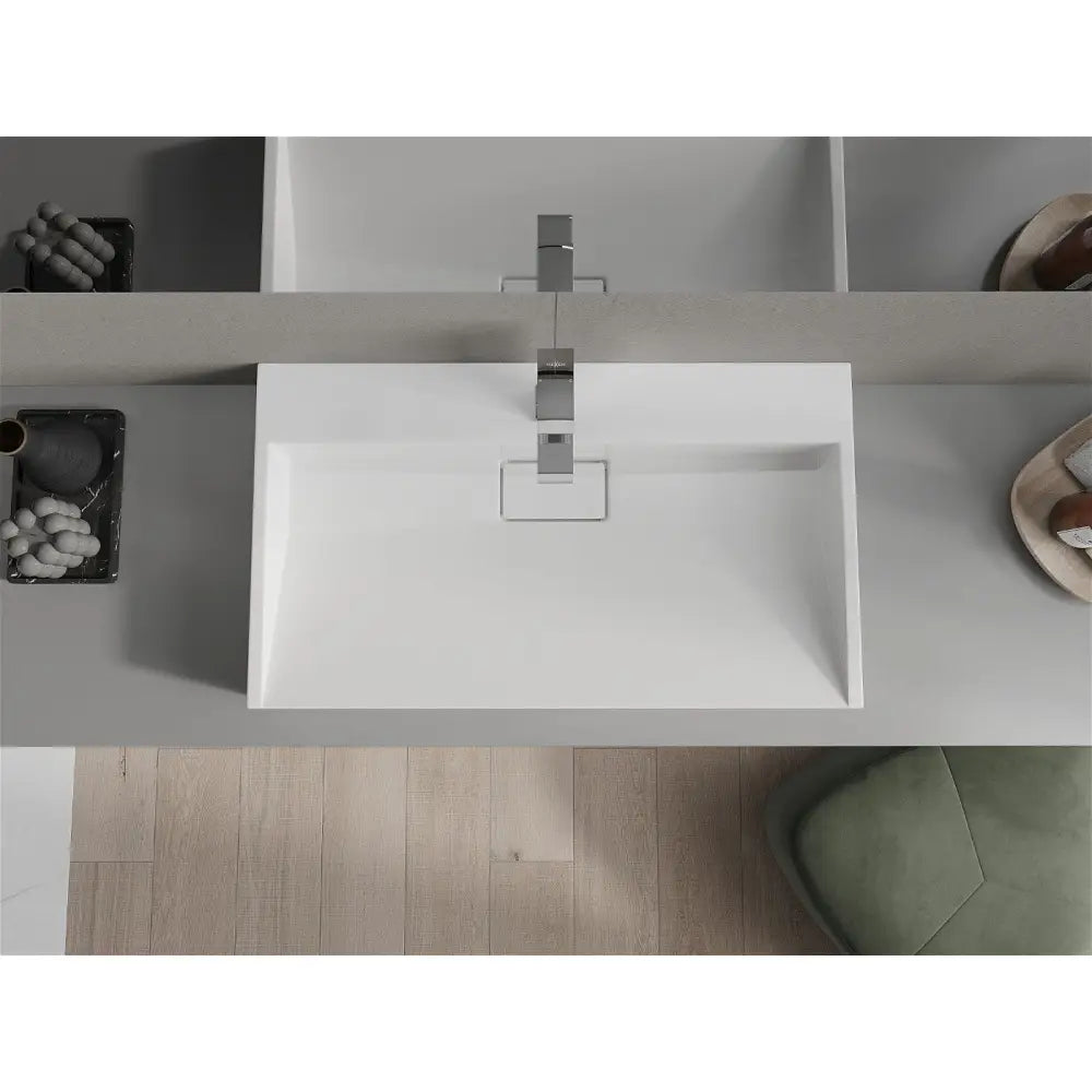 Mexen Ava Servant for Benkeplate i Kompositt 1/o 80x46 Cm Hvit