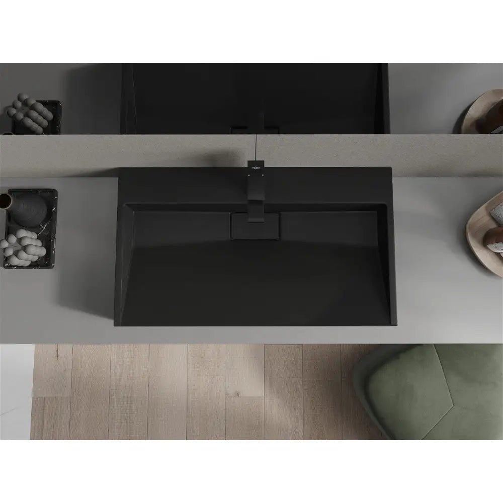 Mexen Ava Servant for Benkeplate i Kompositt 1/o 80x46 Cm Svart