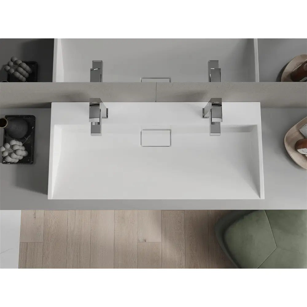 Mexen Ava Servant for Benkeplate i Kompositt 2/o 100x46 Cm Hvit