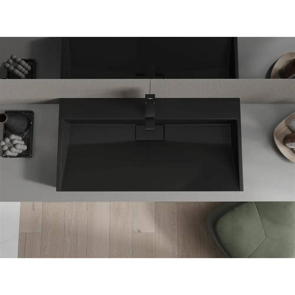 Mexen Ava Servant for Montering på Benkeplate av Kompositt 1/o 90x46 Cm Svart