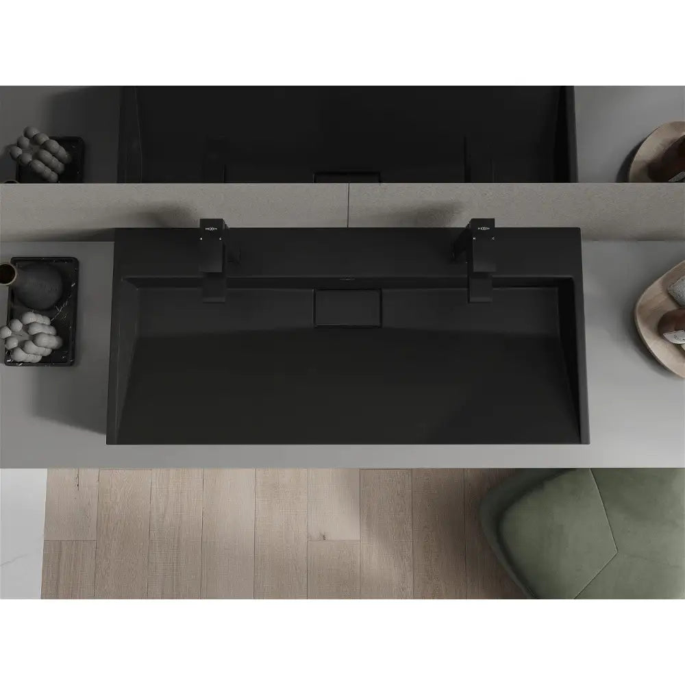 Mexen Ava Servant for Montering på Benkeplate av Kompositt 2/o 100x46 Cm Svart