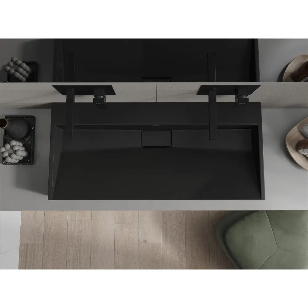 Mexen Ava Servant for Montering på Benkeplate av Kompositt B/o 100x46 Cm Svart