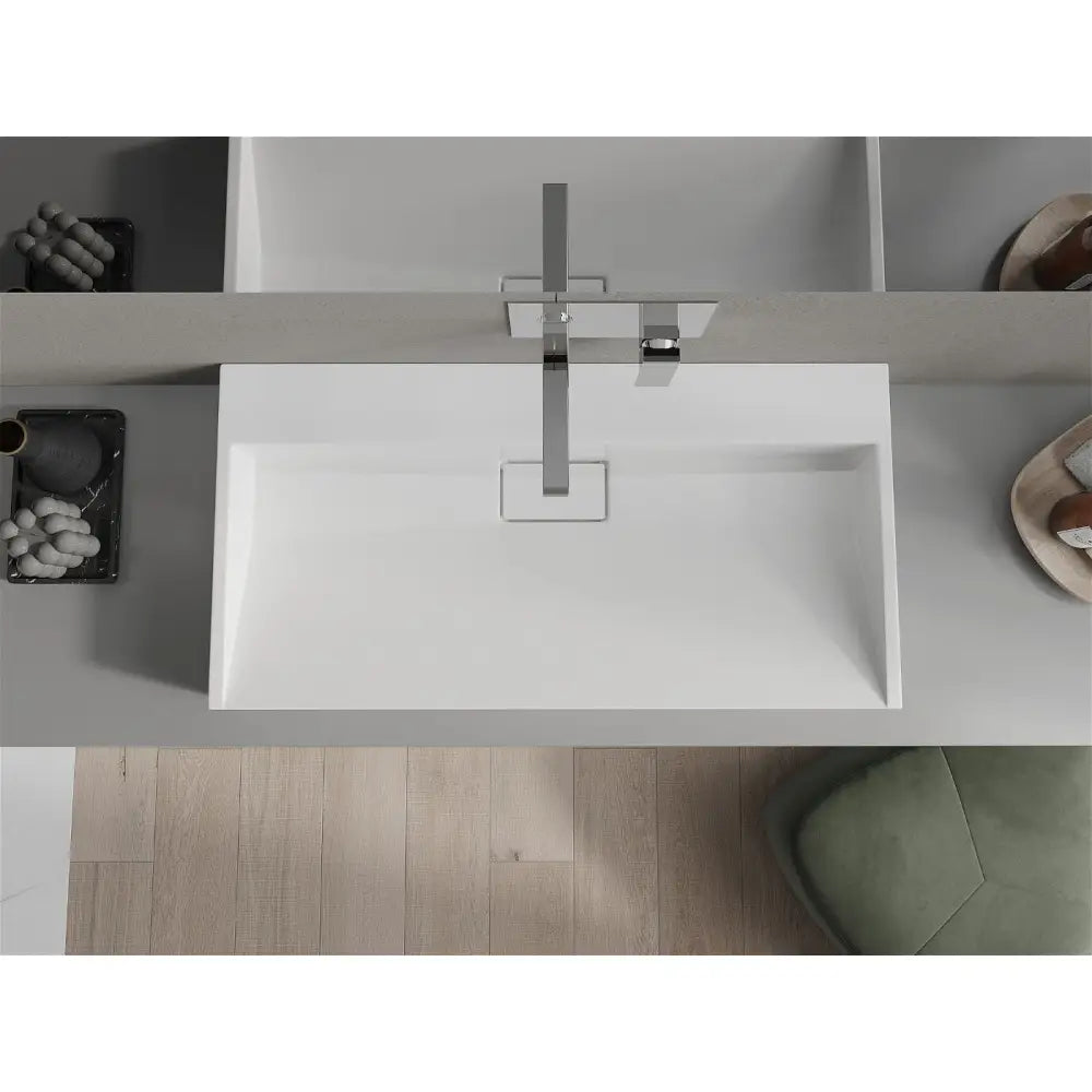 Mexen Ava Servant for Montering på Benkeplate av Kompositt B/o 90x46 Cm Hvit