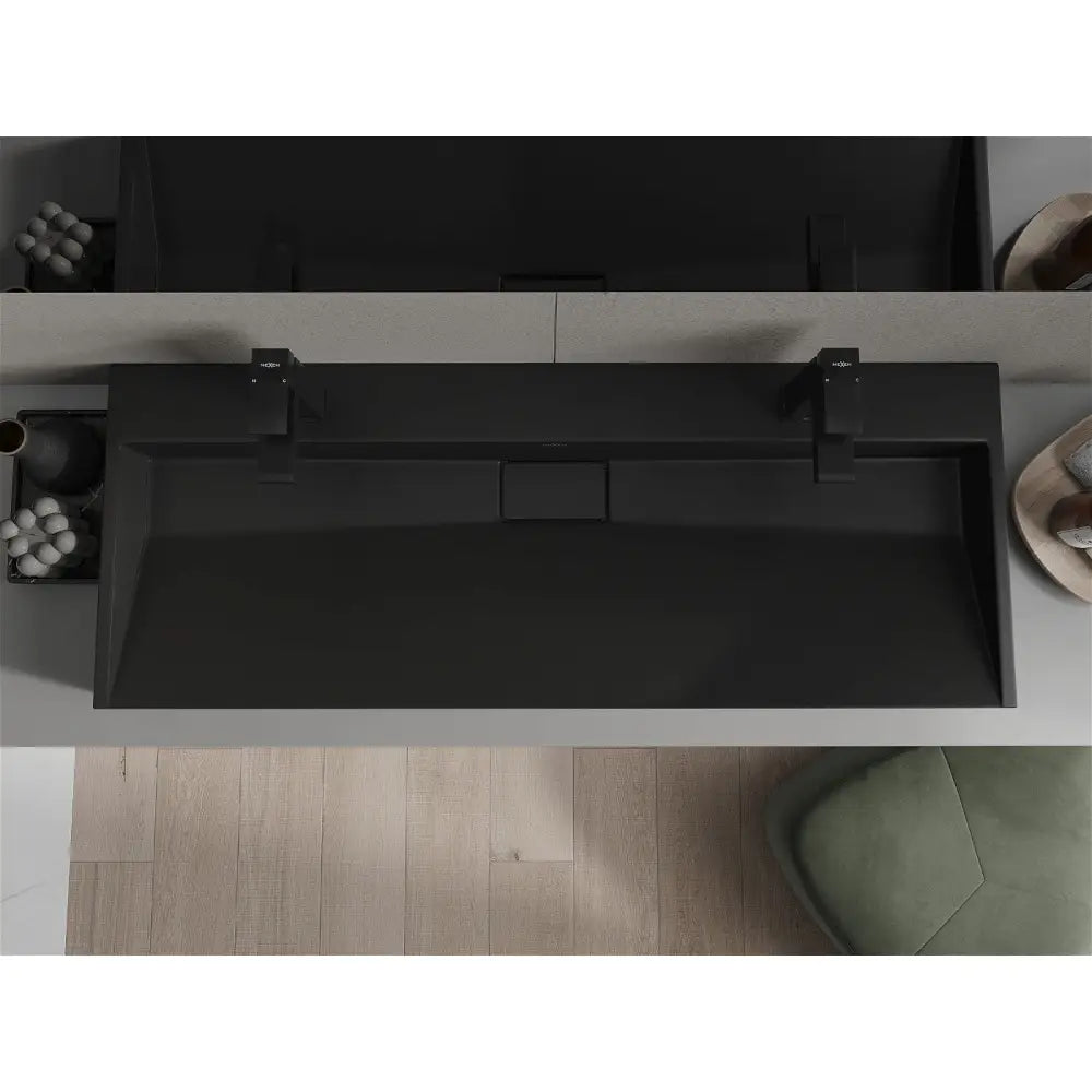 Mexen Ava Servant til Benkeplate av Kompositt 2/o 120x46 Cm Svart