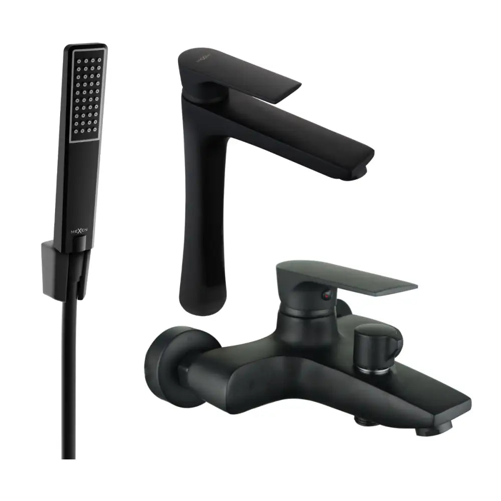 Mexen Axel R72 Badekar Sett Svart - 73813r72