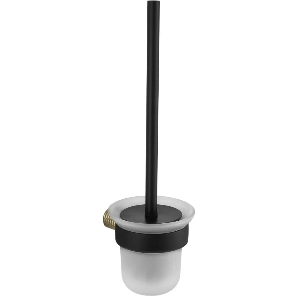 Mexen Base Toalettbørste Svart/gull - 7088250-