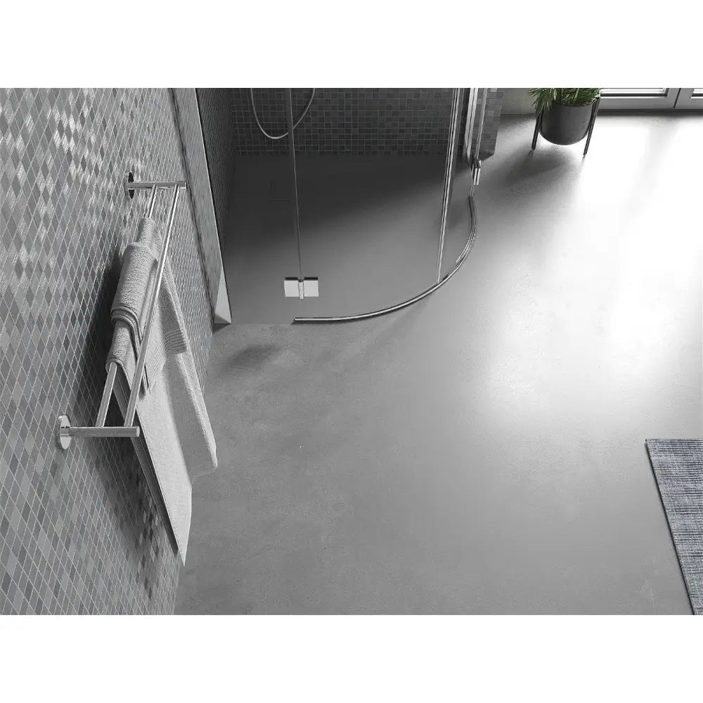 Mexen Bert Halvrund Dusjbunn Smc 90x90 Cm Grå - 4kr