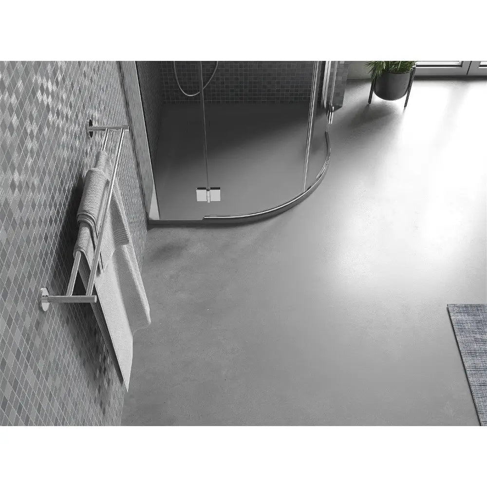 Mexen Bert Halvrund Dusjbunn Smc 90x90 Cm Grå - 4kr