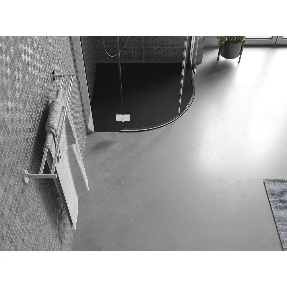 Mexen Bert Halvrund Dusjbunn Smc 90x90 Cm Svart - 4kr