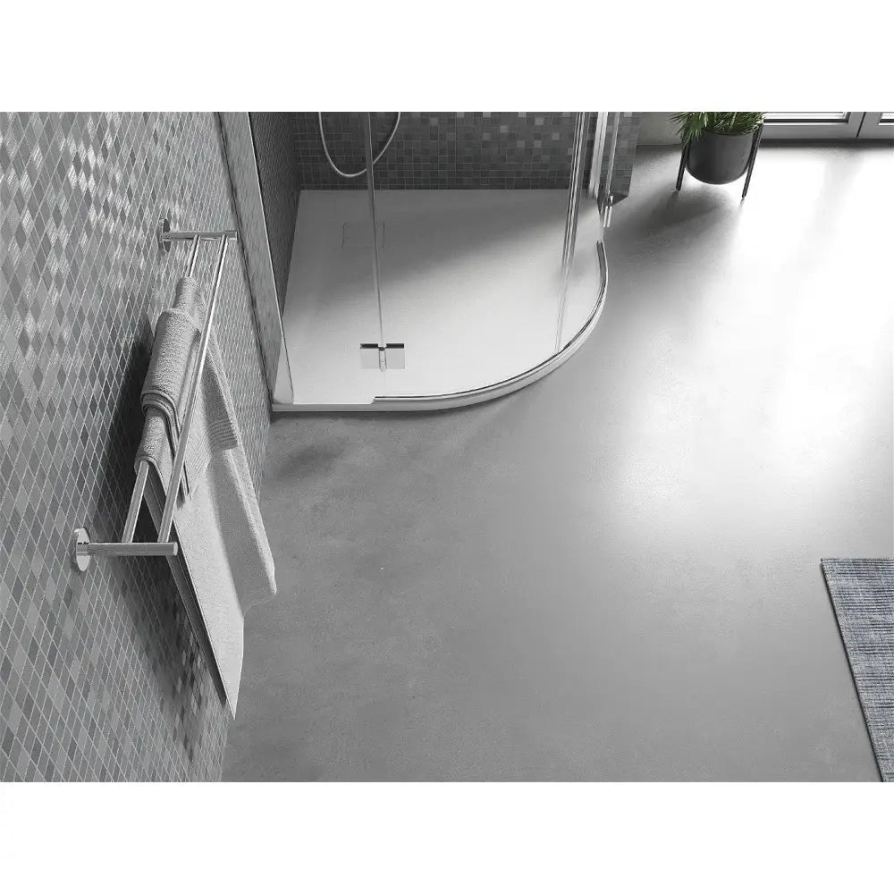 Mexen Bert Halvrund Smc Dusjbunn 80x80 Cm Hvit - 4kr