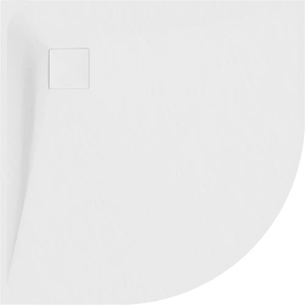 Mexen Bert Halvrund Smc Dusjbunn 90x90 Cm Hvit - 4kr