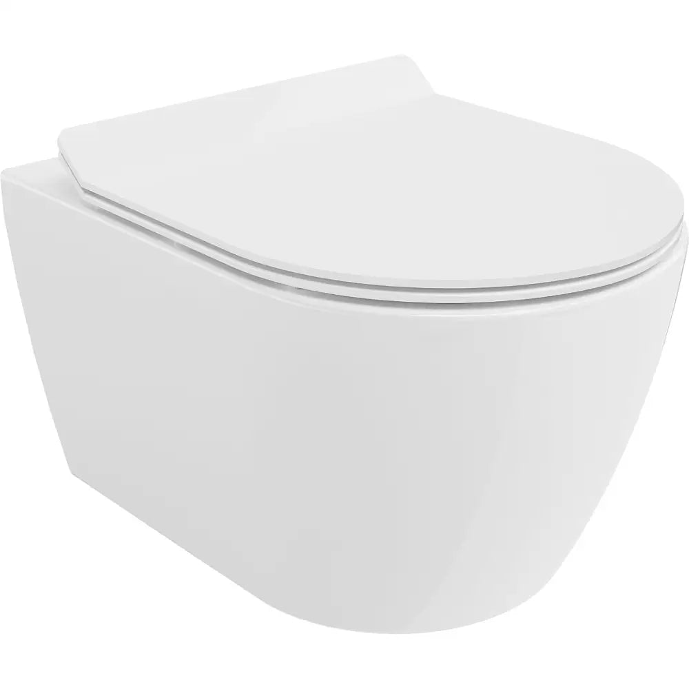 Mexen Carmen Toalettskål Rimless med Soft-close Slim Sete Duroplast Hvit