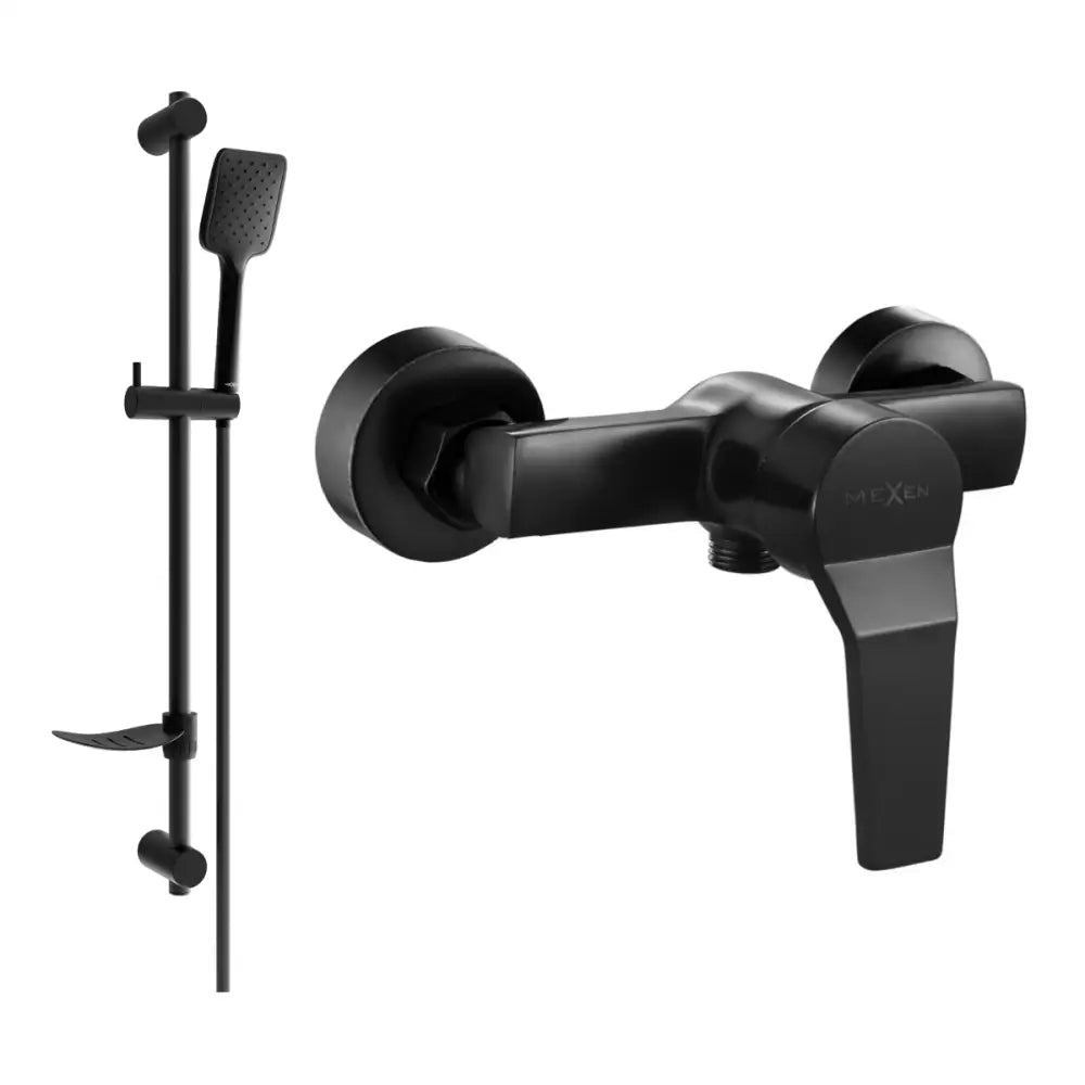 Mexen Caro Df62 Dusjbatteri med Dusjsett Svart - 74664df62-