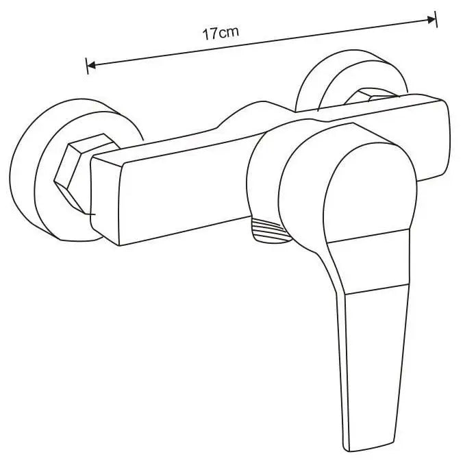 Mexen Caro Df62 Dusjsett Krom - 746604df62