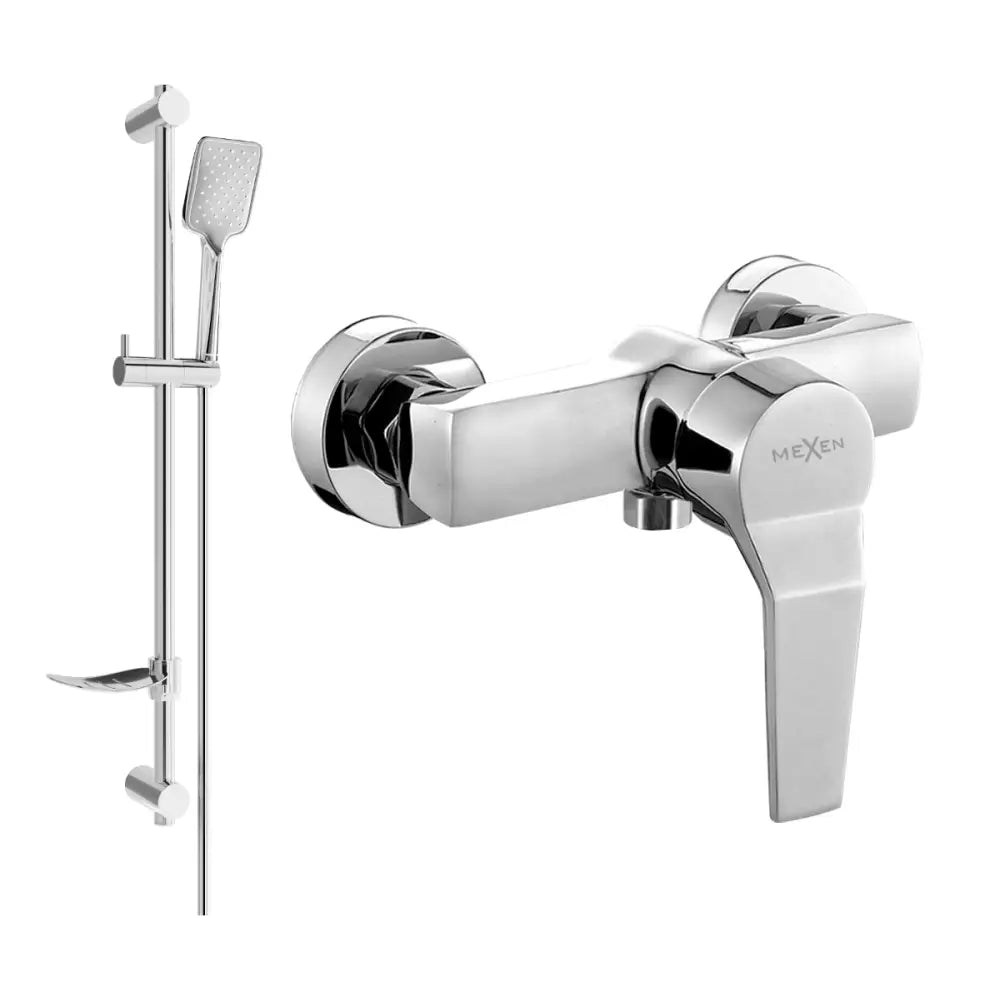 Mexen Caro Df72 Dusjbatteri med Dusjsett Krom - 74664df72
