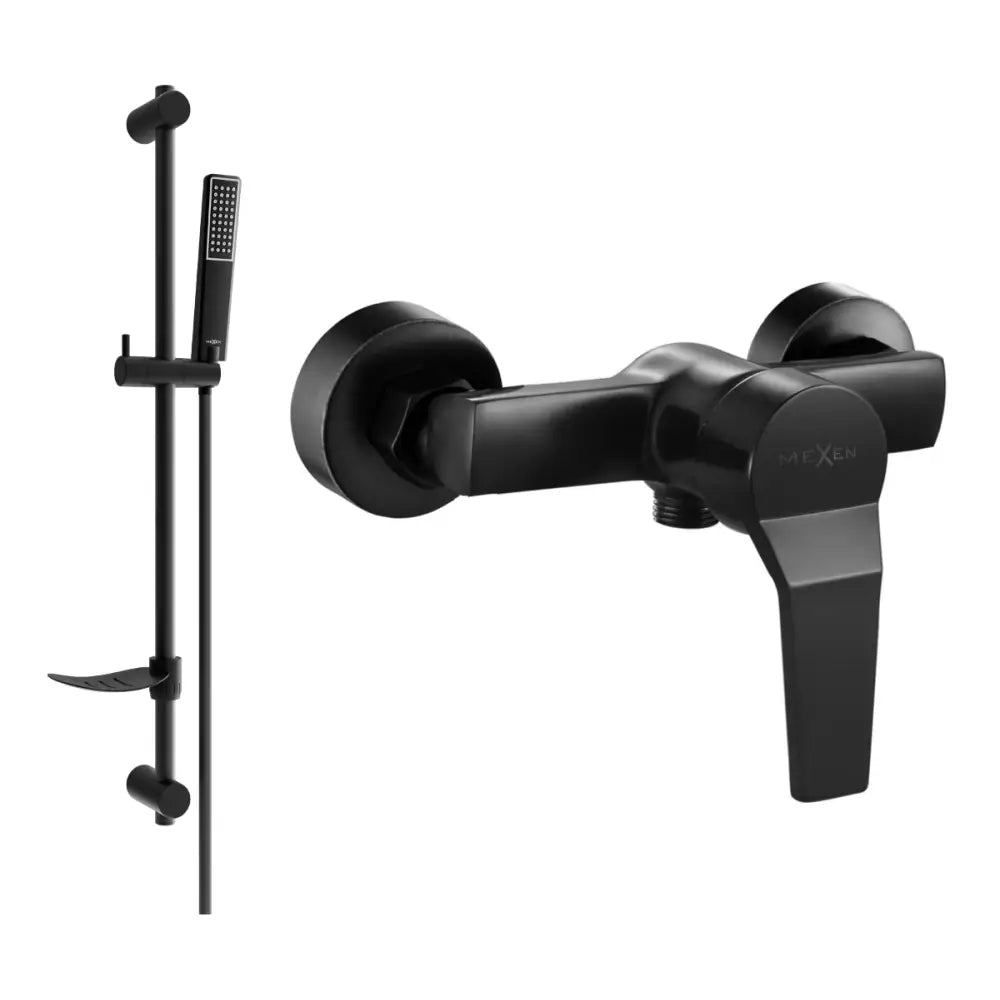 Mexen Caro Df72 Dusjbatteri med Dusjsett Svart - 74664df72