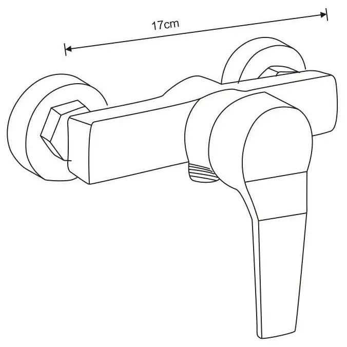 Mexen Caro Dusjbatteri Sort - 746640