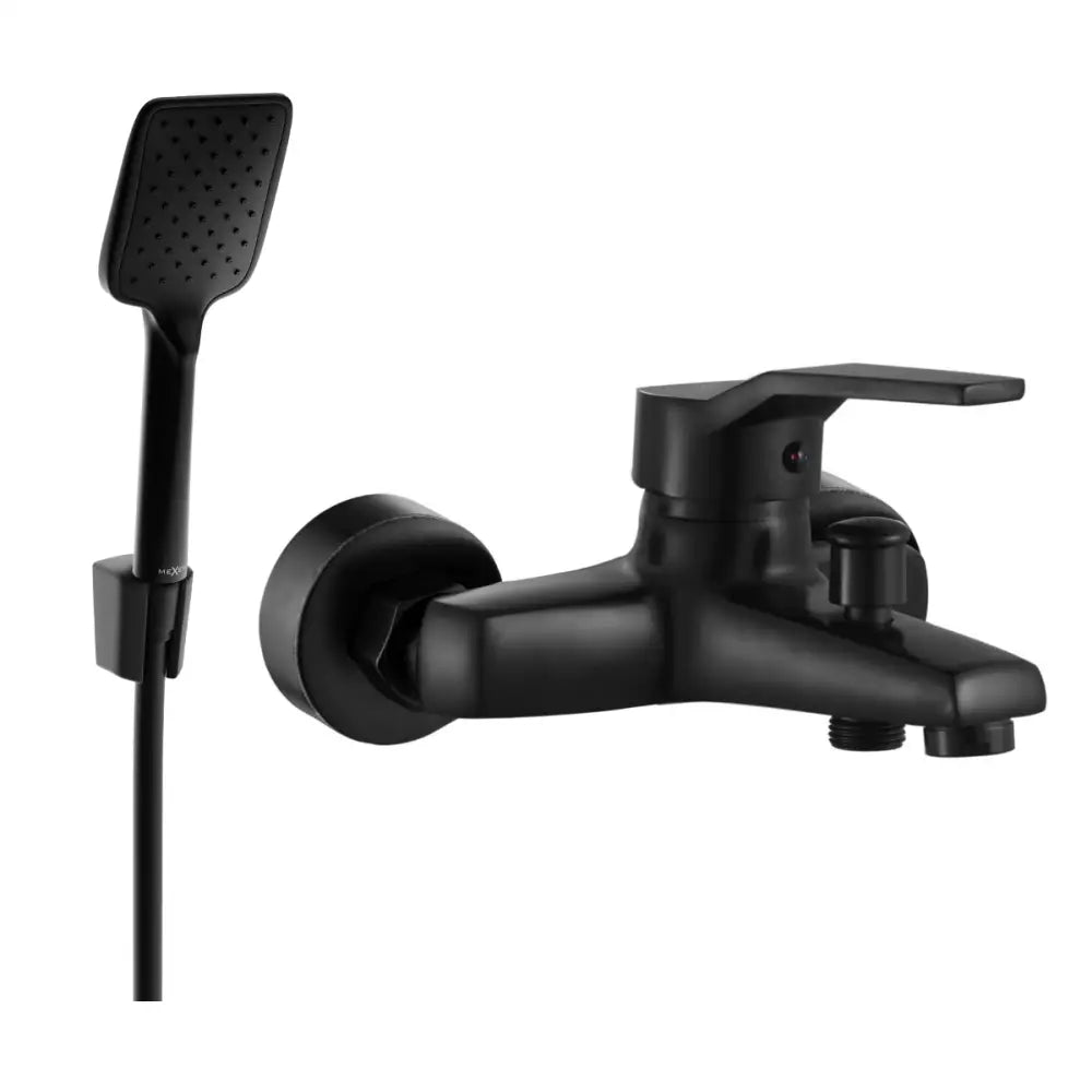 Mexen Caro R62 Badekarsbatteri med Dusjsett Svart - 74663r62-