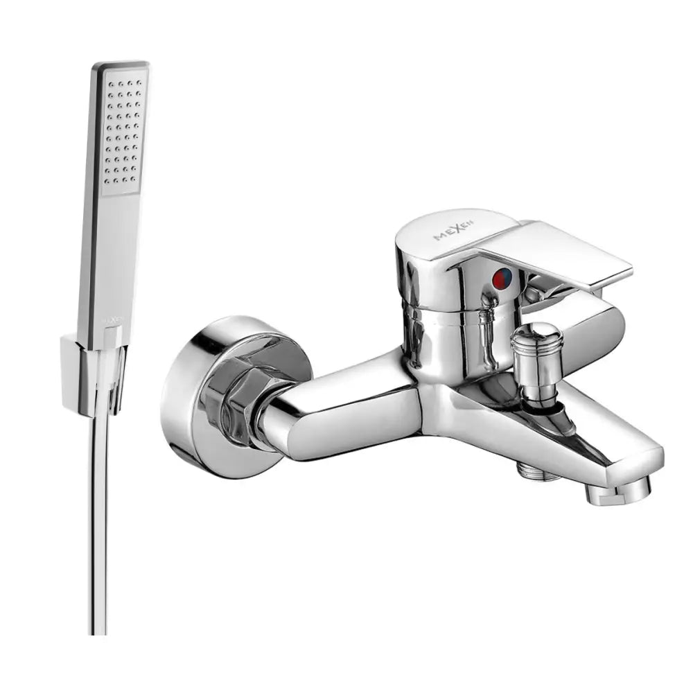 Mexen Caro R72 Badekarsbatteri med Dusjsett Krom - 74663r72
