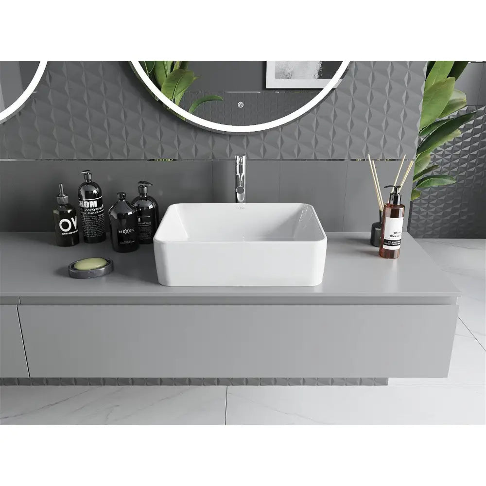 Mexen Catia Servant for Montering på Benkeplate 48x37 Cm Hvit