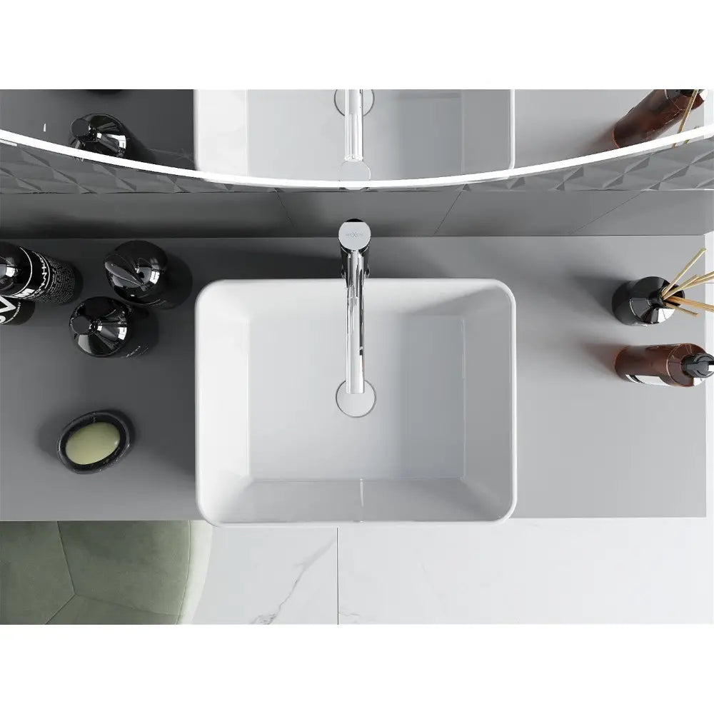 Mexen Catia Servant for Montering på Benkeplate 48x37 Cm Hvit