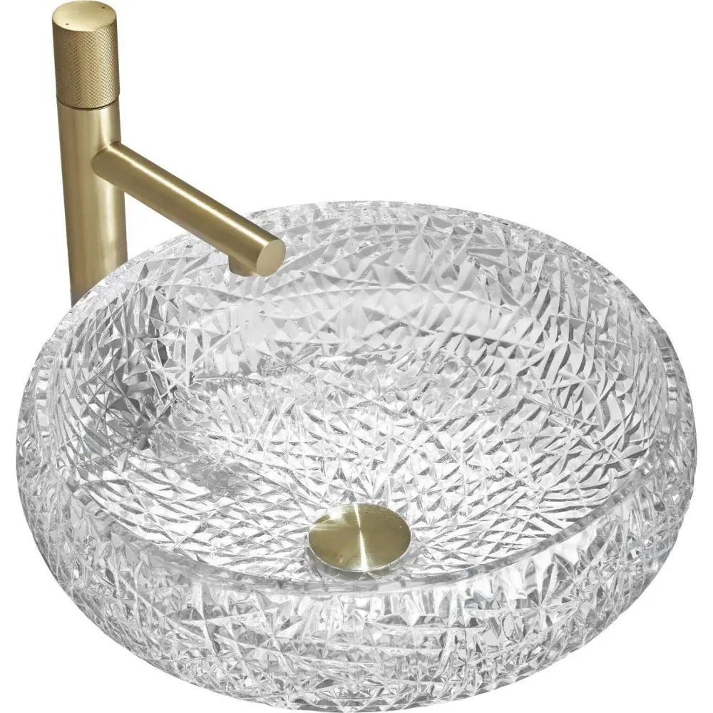 Mexen Celia Glass Servant for Benkeplate 44x44 Cm Gjennomsiktig