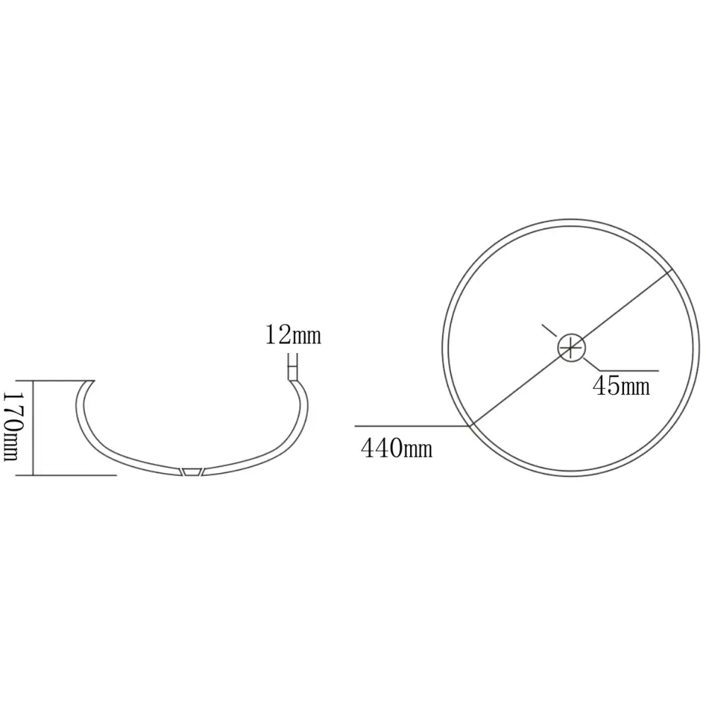 Mexen Celia Glass Servant for Benkeplate 44x44 Cm Gjennomsiktig