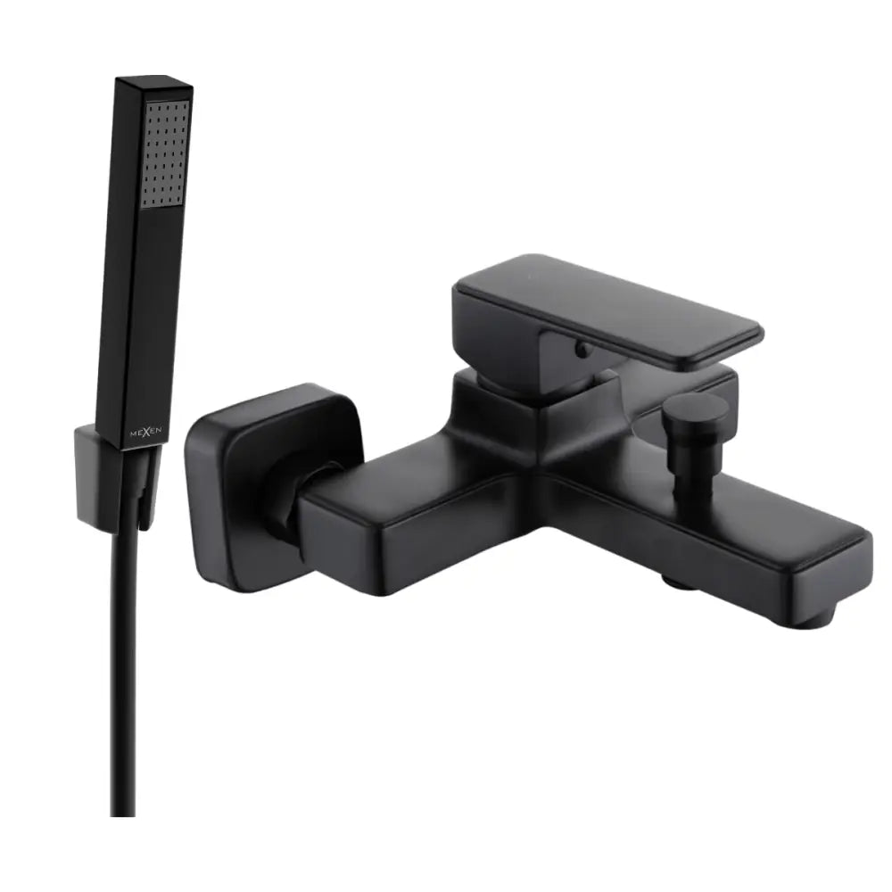 Mexen Cetus R77 Badekarsbatteri med Dusjsett Svart - 74433r77