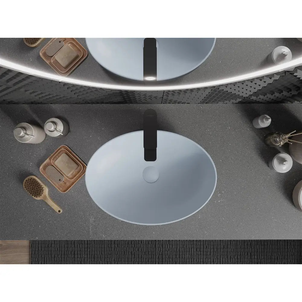 Mexen Cornelia Benkeplatevask 50x37 Cm Grå-blå Matt