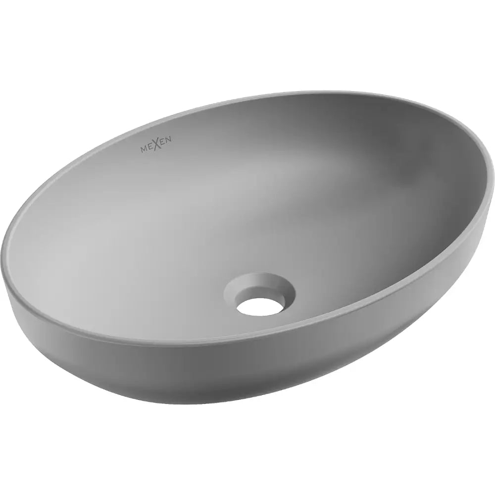 Mexen Cornelia Servant til å Plassere på Benkeplate 50x37 Cm Lys Grå Matt