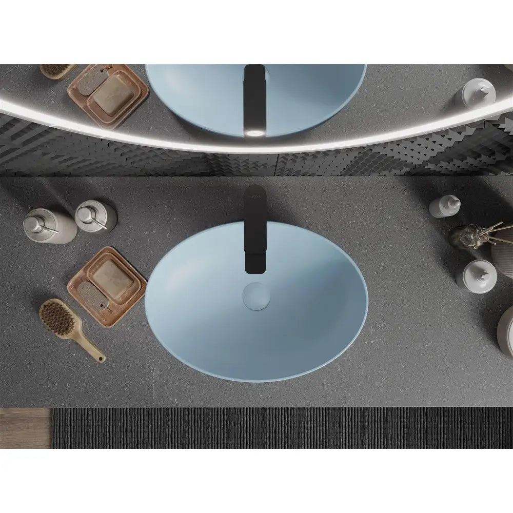 Mexen Cornelia Servant til Påmontering 50x37 Cm Matt Blå